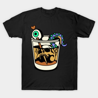 Drink skull octopus T-Shirt